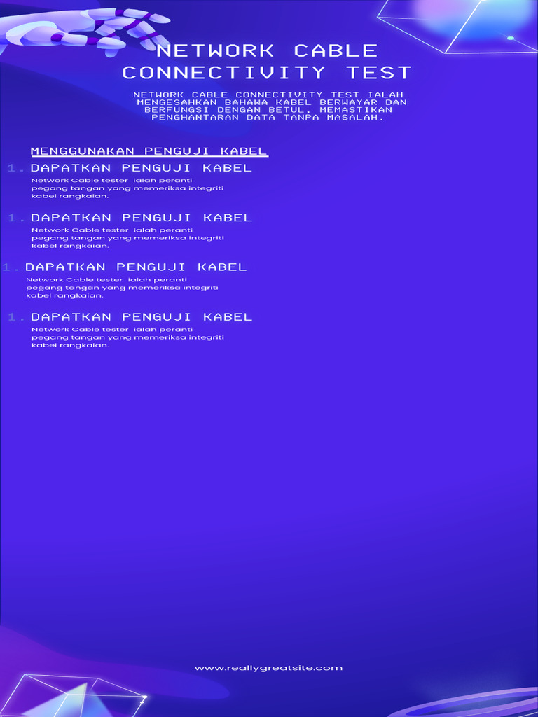 Network Cable Connectivity Test | PDF