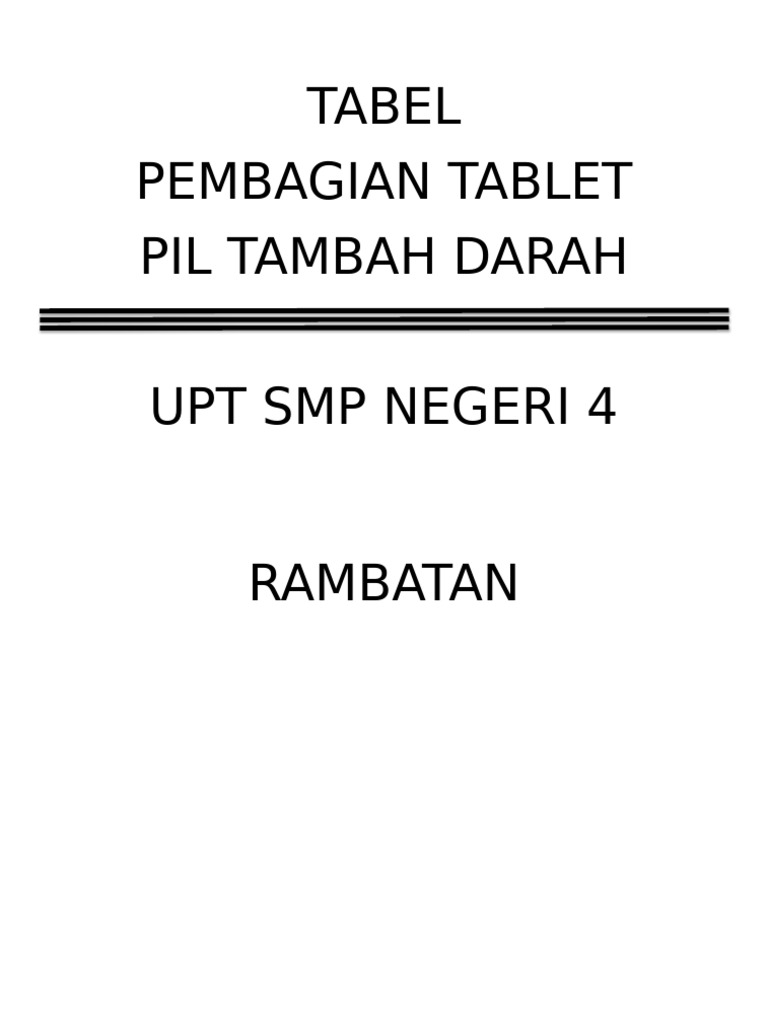 Tabel | PDF