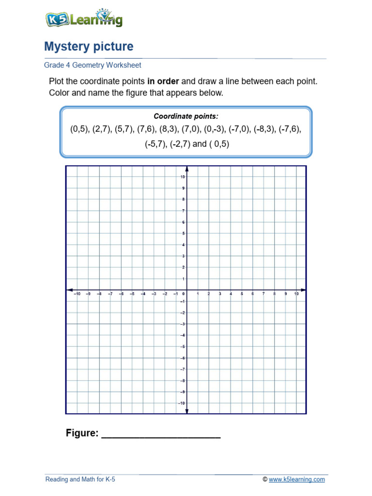 Grade 4 Coordinate Grid Picture B | PDF