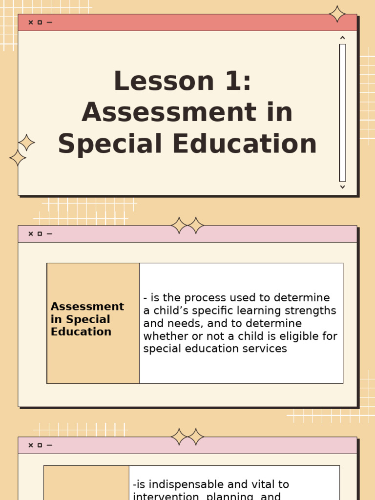 Special Education Assessment Overview | PDF | Individualized Education ...