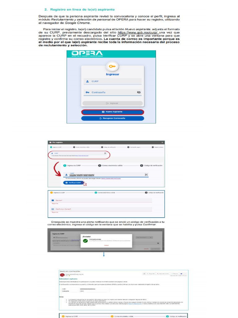 Guia Registro Opera | PDF