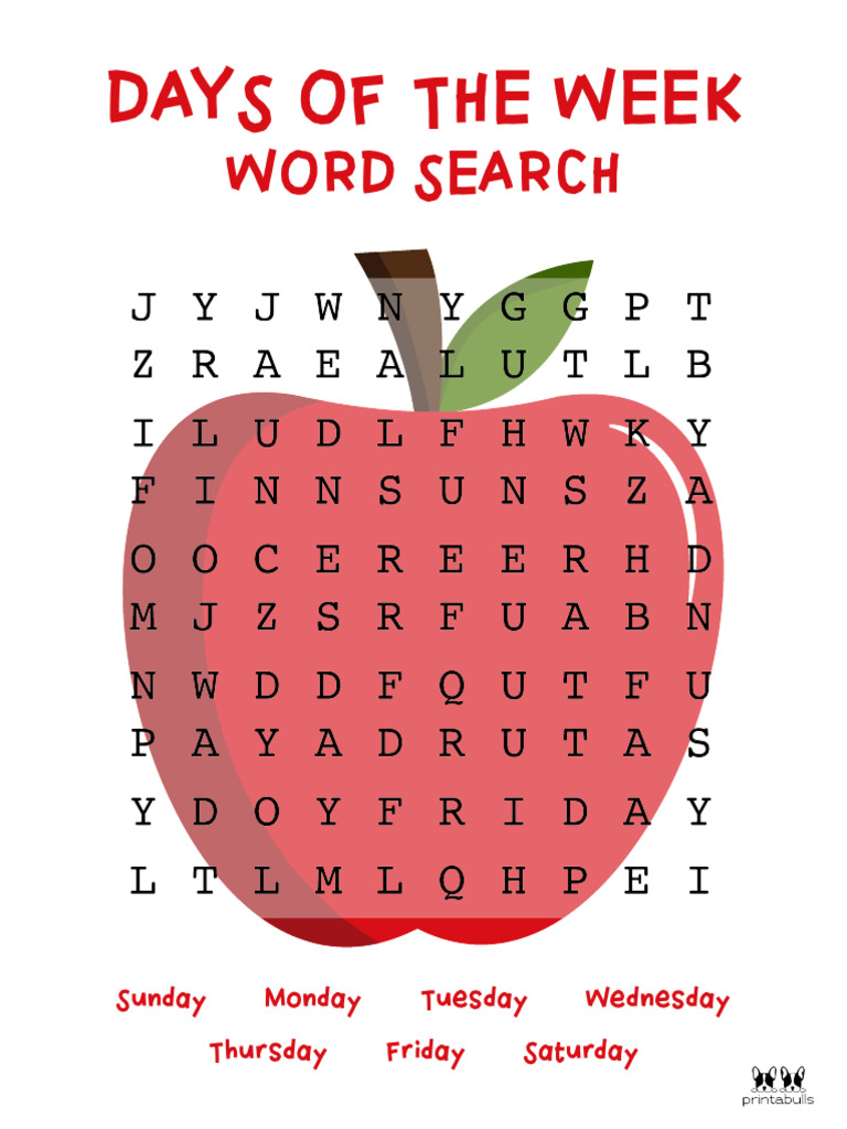 Days of The Week Worksheet Page 7 | PDF
