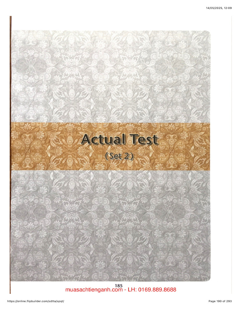 Actual Test 2 | PDF