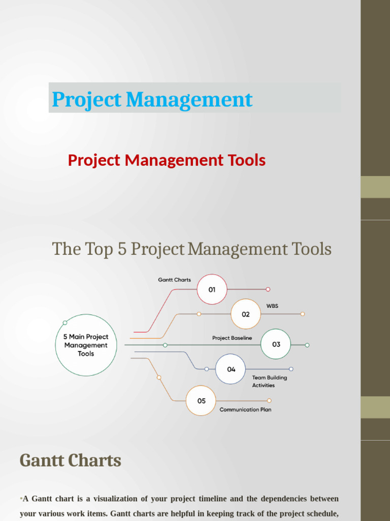 Top Project Management Tools Explained | PDF | Project Management ...