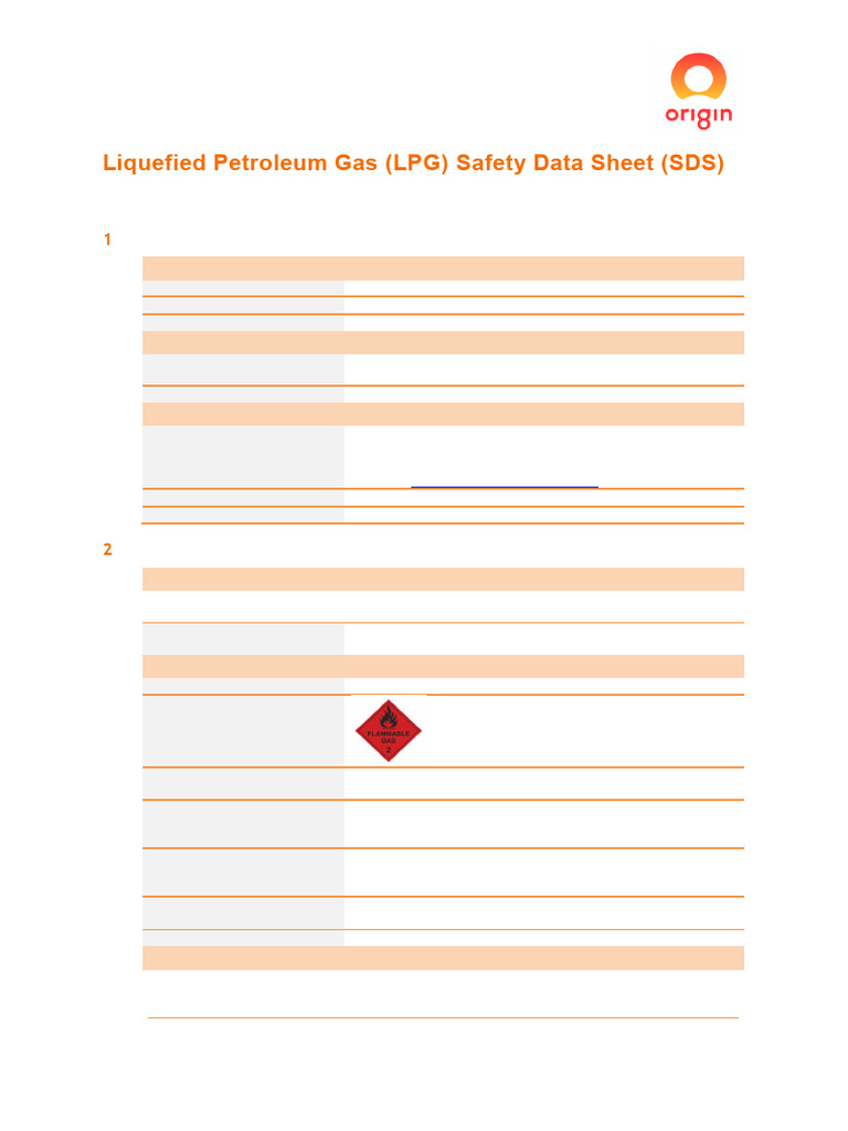 Pryce Gas Safety Data Sheet | PDF | Liquefied Petroleum Gas | Propane