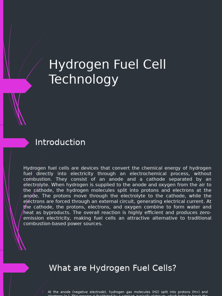 Hydrogen Fuel Cell Technology Overview | PDF | Fuel Cell | Cathode