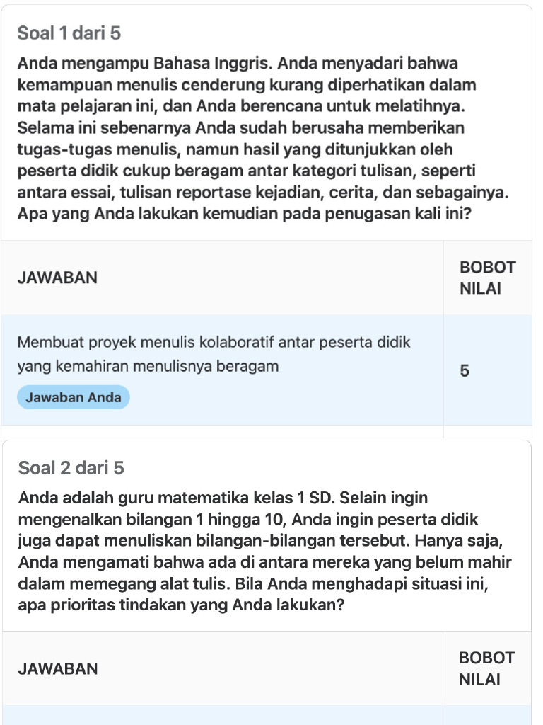 Post Test Ppa Umum 2 | PDF