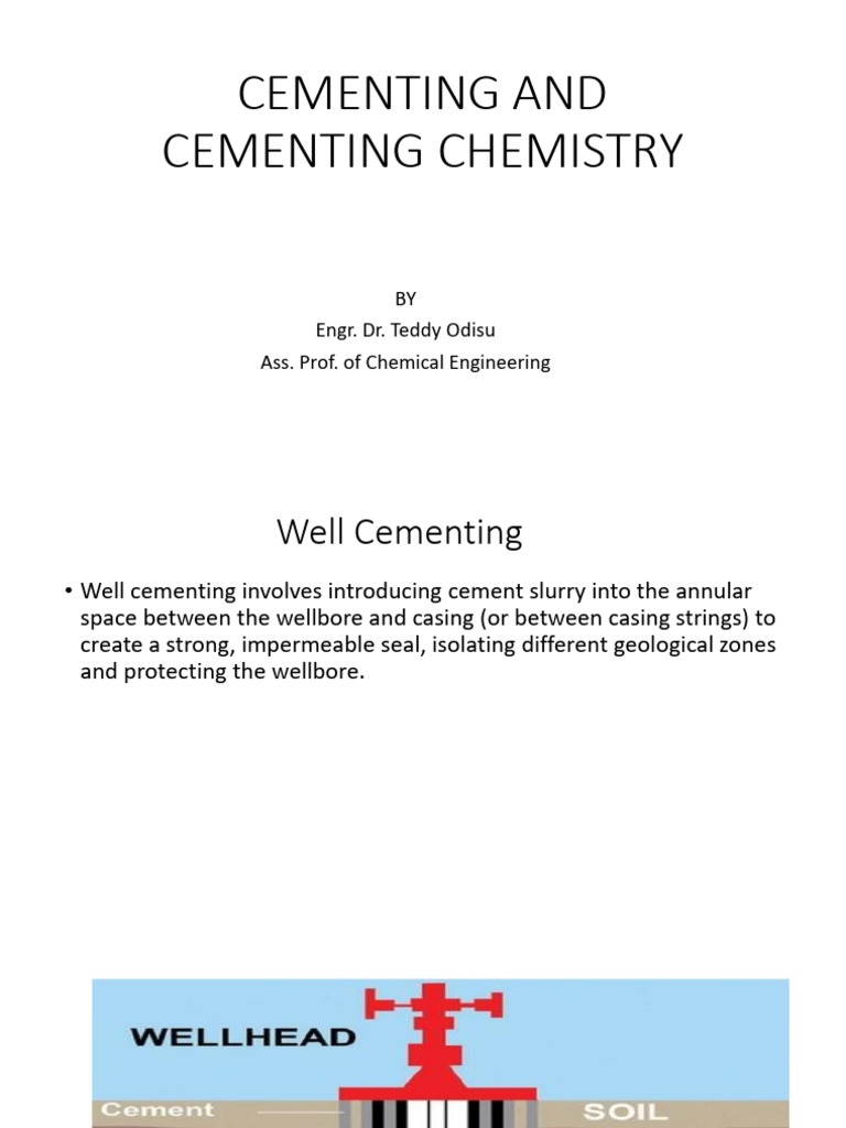 Well Cementing Techniques and Chemistry | PDF | Casing (Borehole) | Leak