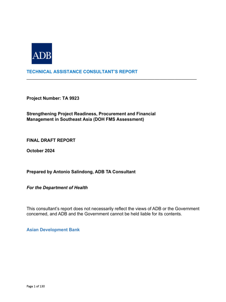 Southeast Asia Health Management Report | PDF | Supply Chain Management ...