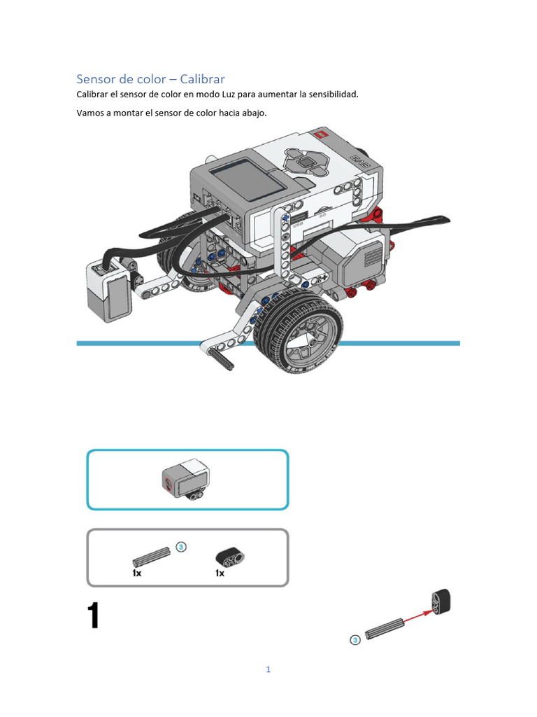 Calibración del Sensor de Color EV3 | PDF | Color | Sensor