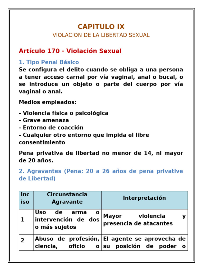 Interpretación Violacion Sexual | PDF | Violación | Justicia
