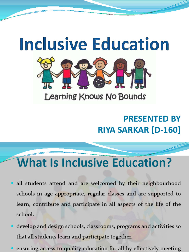 Importance of Inclusive Education | PDF | Inclusion (Education ...