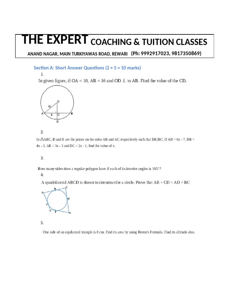 Expert Coaching & Tuition Classes Rewari | PDF