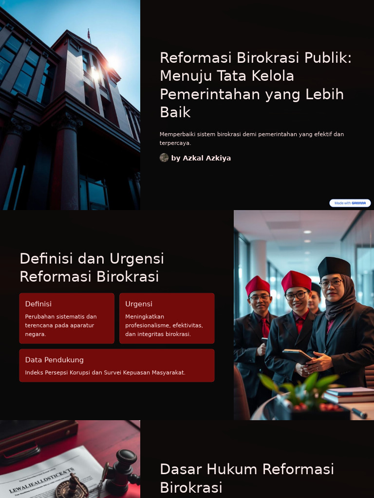 Reformasi Birokrasi untuk Tata Kelola Efektif | PDF