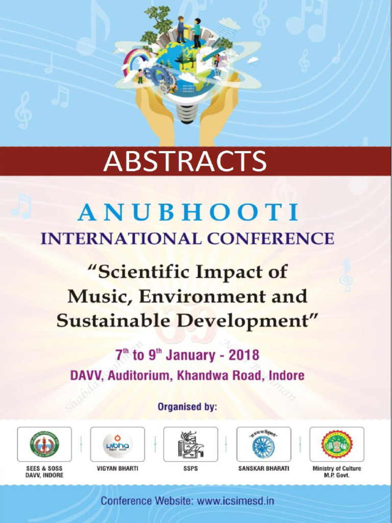 Abstract Book of Anubhooti-2018 (Indore Conference) | PDF | Vedas