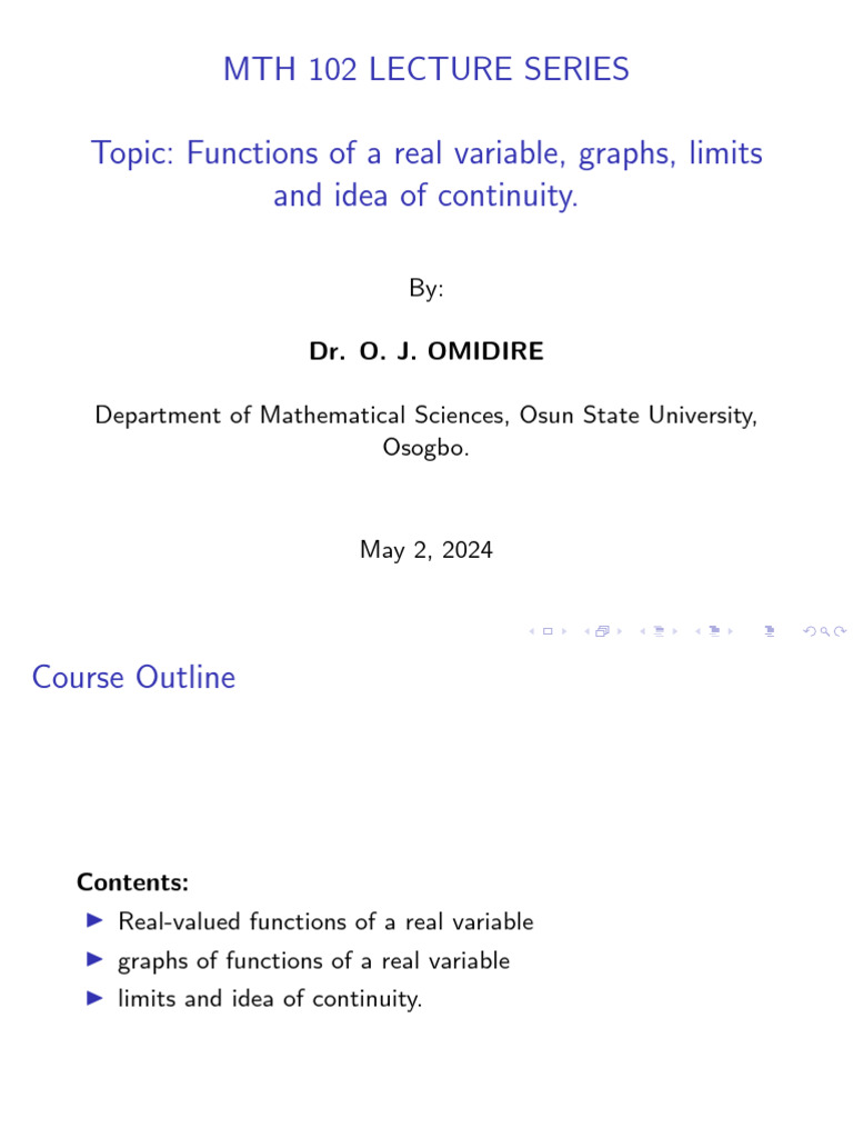 Preimage and Functions in MTH 102 | PDF | Function (Mathematics ...