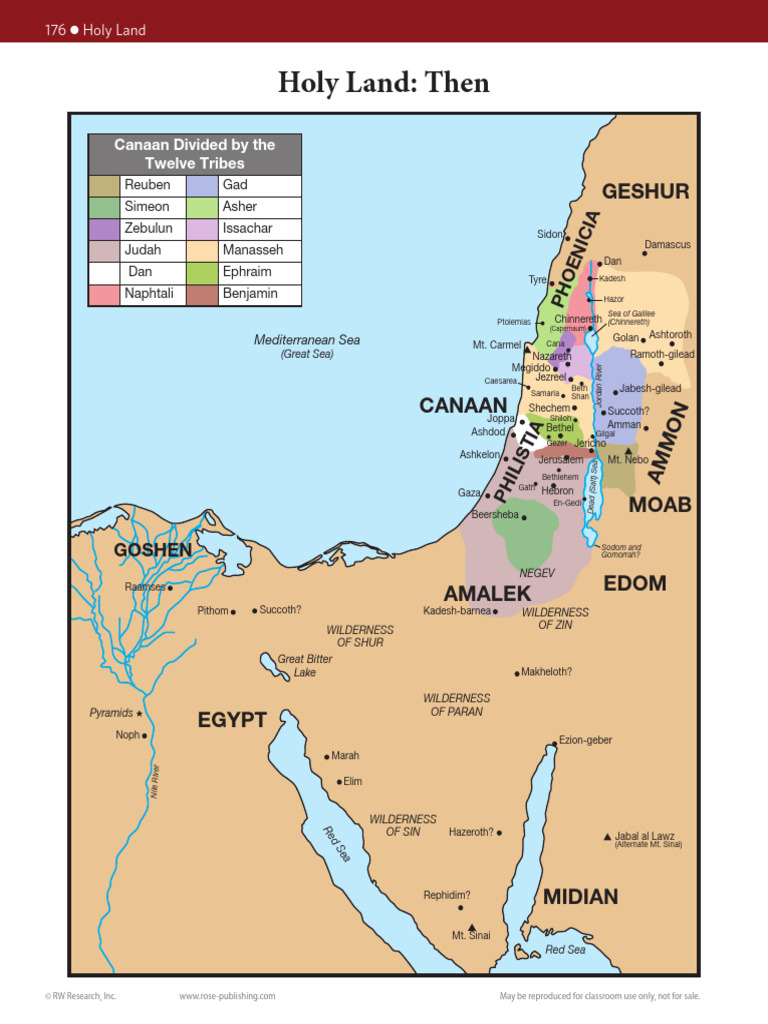 0522-Wed Map Compressed | PDF | Canaan | Israelites