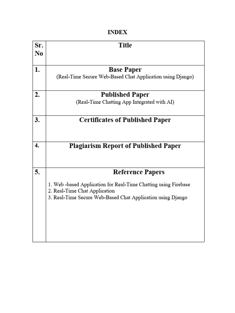 Real-Time Chat Application Overview | PDF