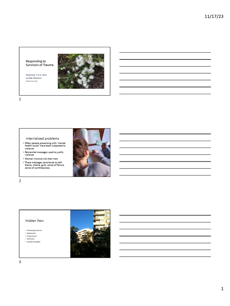 Trauma Response and Narrative Practice | PDF | Shame | Psychological Trauma
