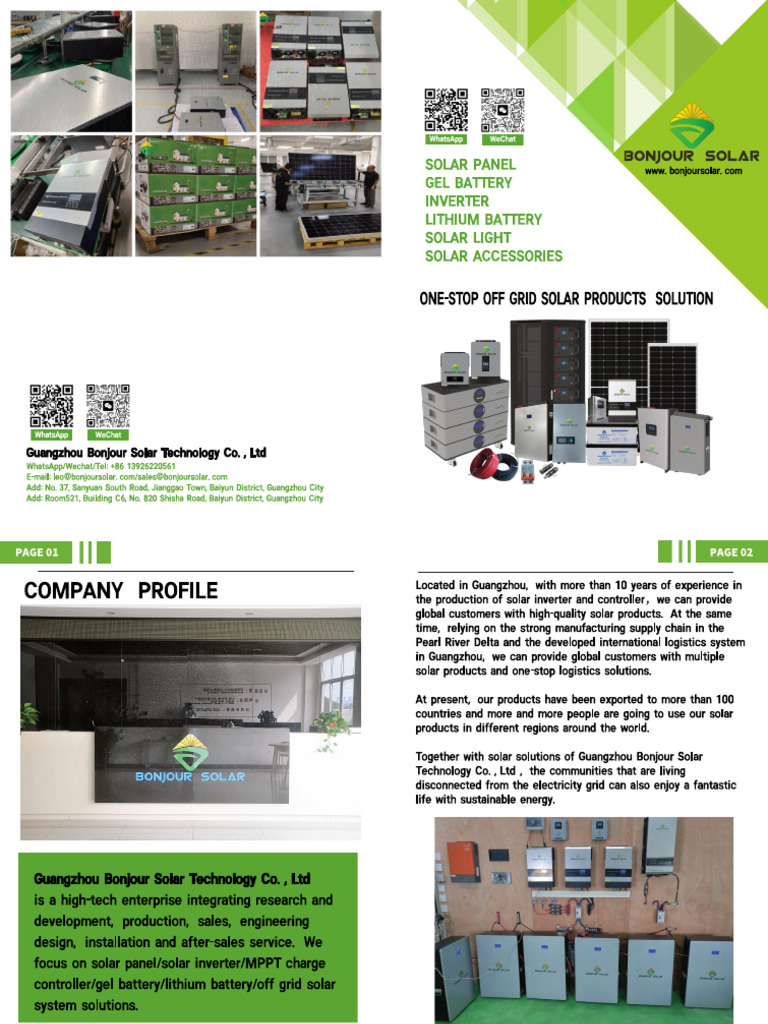 Bonjour Solar Catalog 2024 | PDF