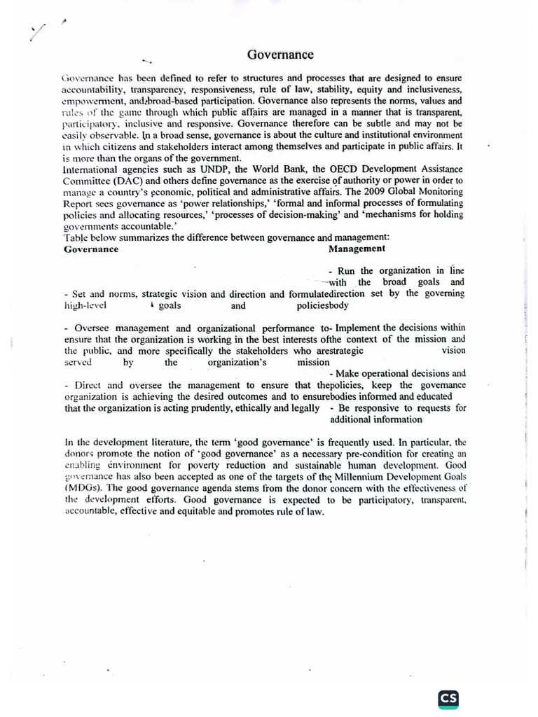 Governance | PDF
