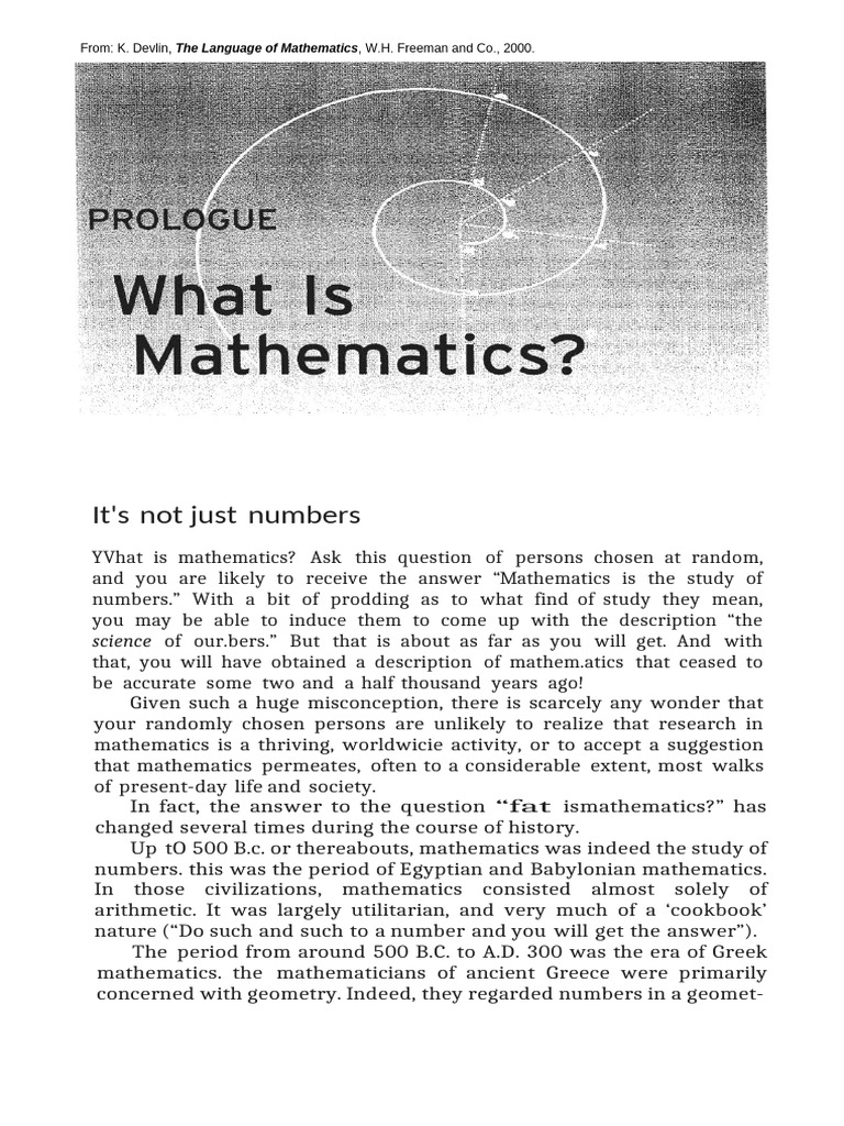 Understanding the Essence of Mathematics | PDF | Mathematics | Calculus
