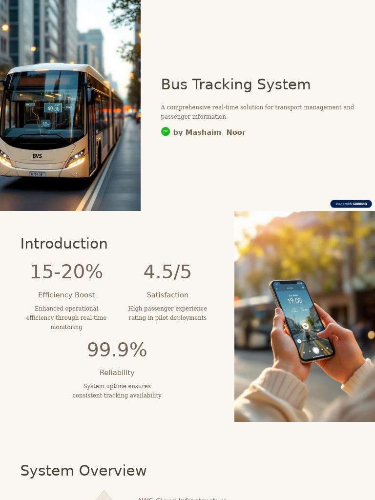 Real-Time Bus Tracking System Overview | PDF | Mobile App | Computing