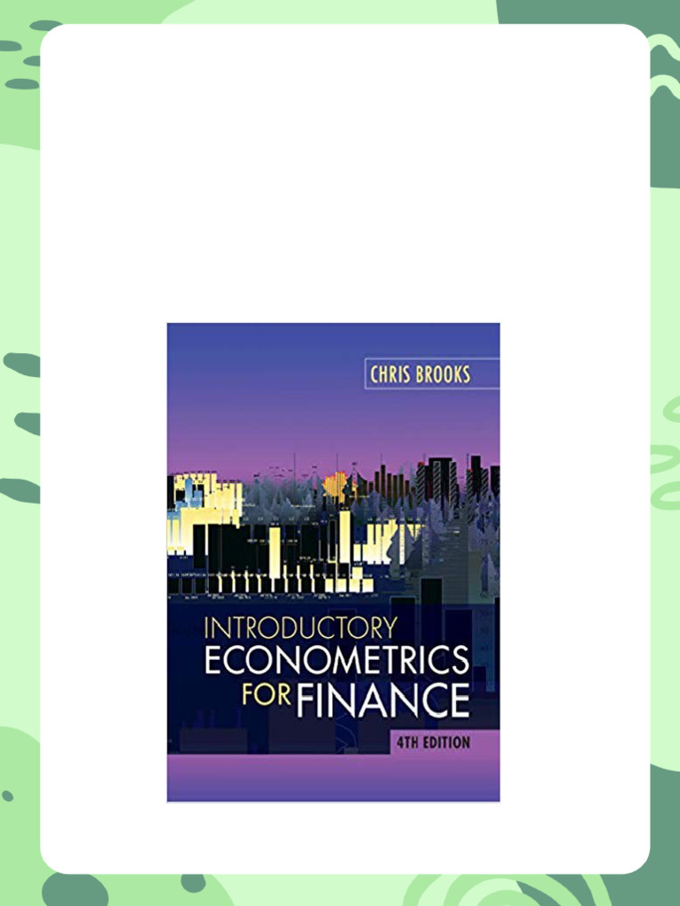ビジネス・経済 Introductory Econometrics for Finance Introductory