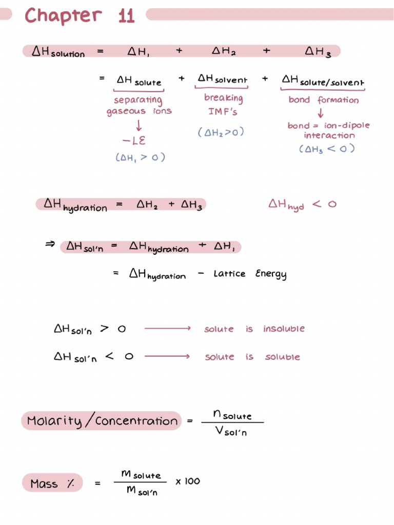 AP Chem Notes CH 11 - 14 H | PDF