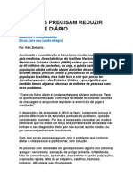 Ansiosos Precisam Reduzir Estresse Diário - Alex Botsaris - Meditação - Prevenção