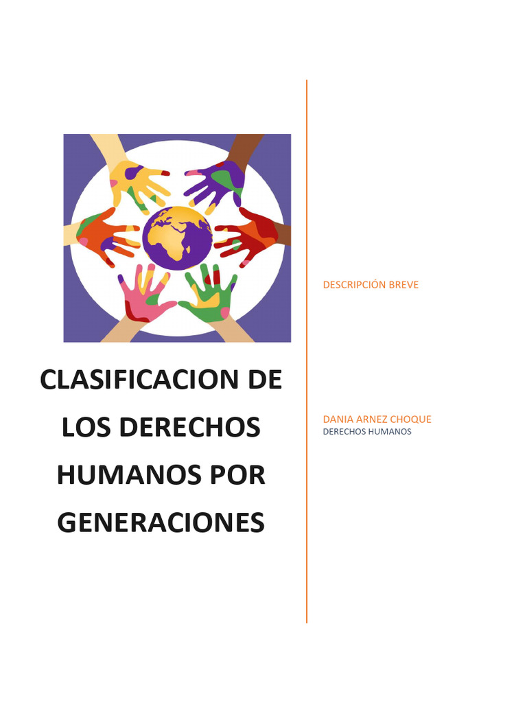 Clasificación de Derechos Humanos por Generaciones | PDF | Derechos ...