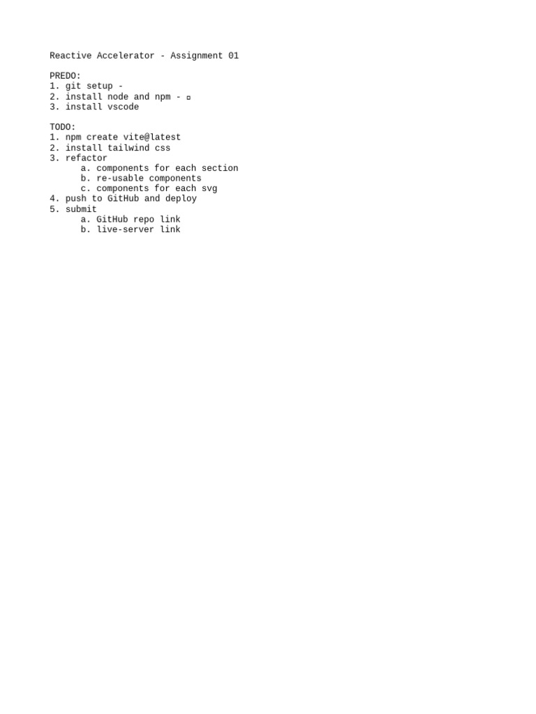 Reactive Accelerator Assignment Tasks | PDF