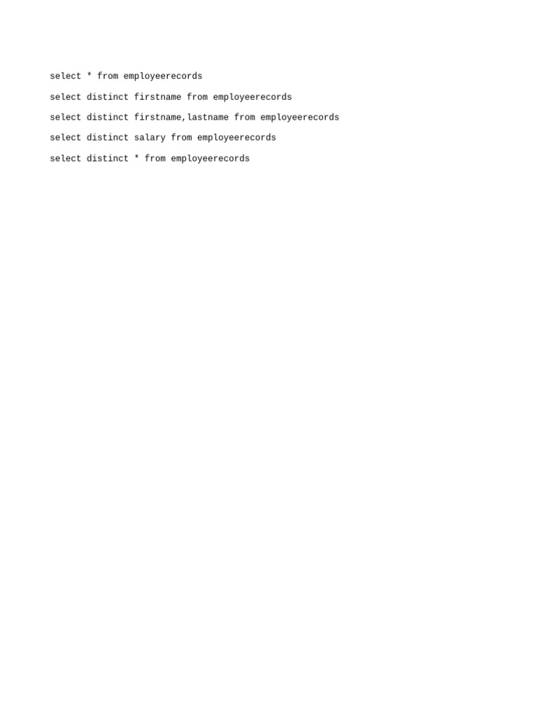 Lec 2 SQL Practice | PDF