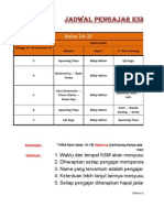 Jadwal Pengajar KSM Imassu