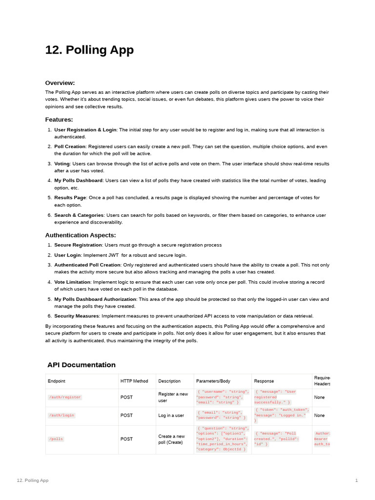 Interactive Polling App Overview | PDF | Login | User (Computing)