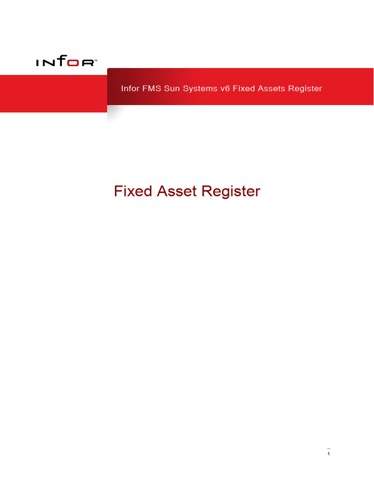 Infor FMS SunSystems Fixed Assets Guide | PDF | Depreciation ...