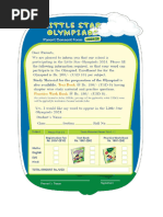 Circular For Little Star Olympiad (Grade-LKG & UKG) 2025-26 | PDF
