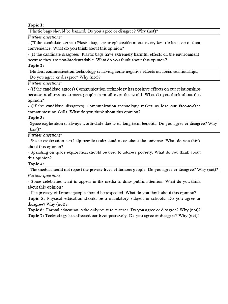 Part 3 Speaking | PDF