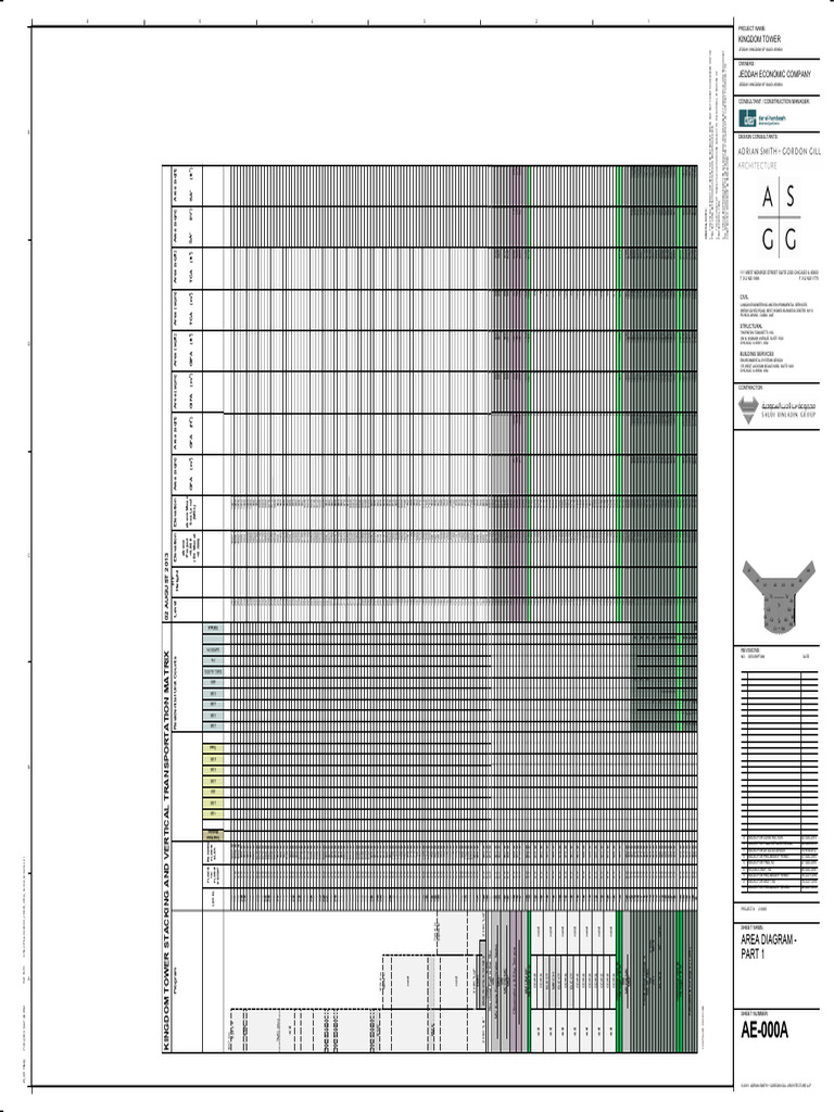 Kingdom Tower Vertical Transport Matrix | PDF | Geophysics | Cartography