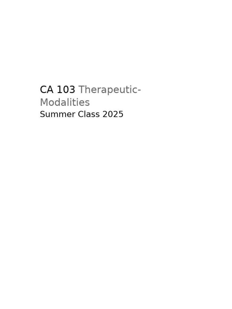 Therapeutic Modalities in Corrections | PDF | Pardon | Prison