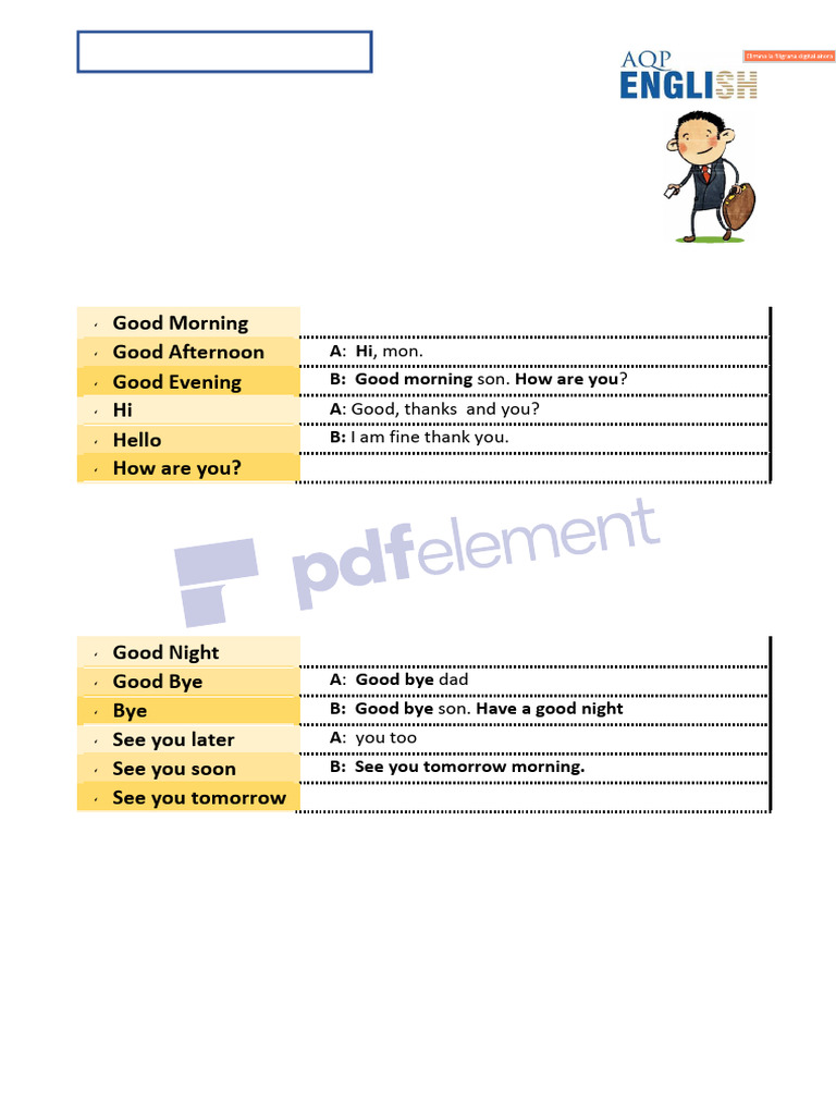 Greetings and Introductions Guide | PDF | Adjective