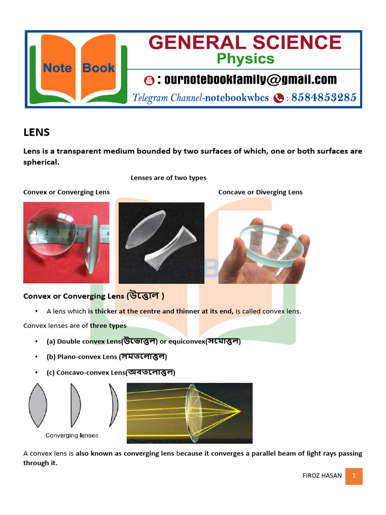 Lens Notebook F - 211f578e 6e6d 4ece Bd58 1f5de5a58750 | PDF | Optics ...