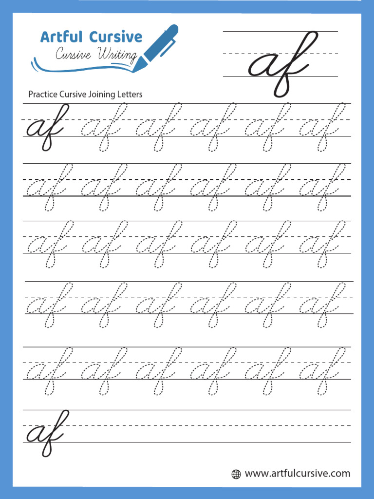 Af in Cursive | PDF