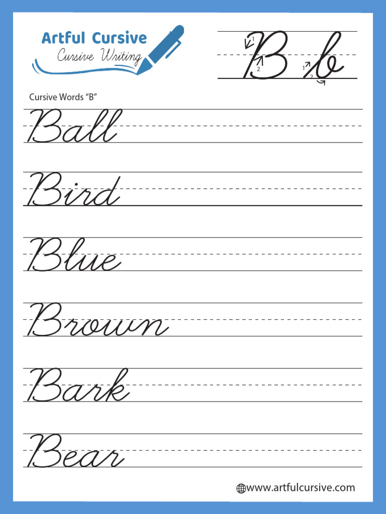 Cursive BB | PDF, image size:768x1024