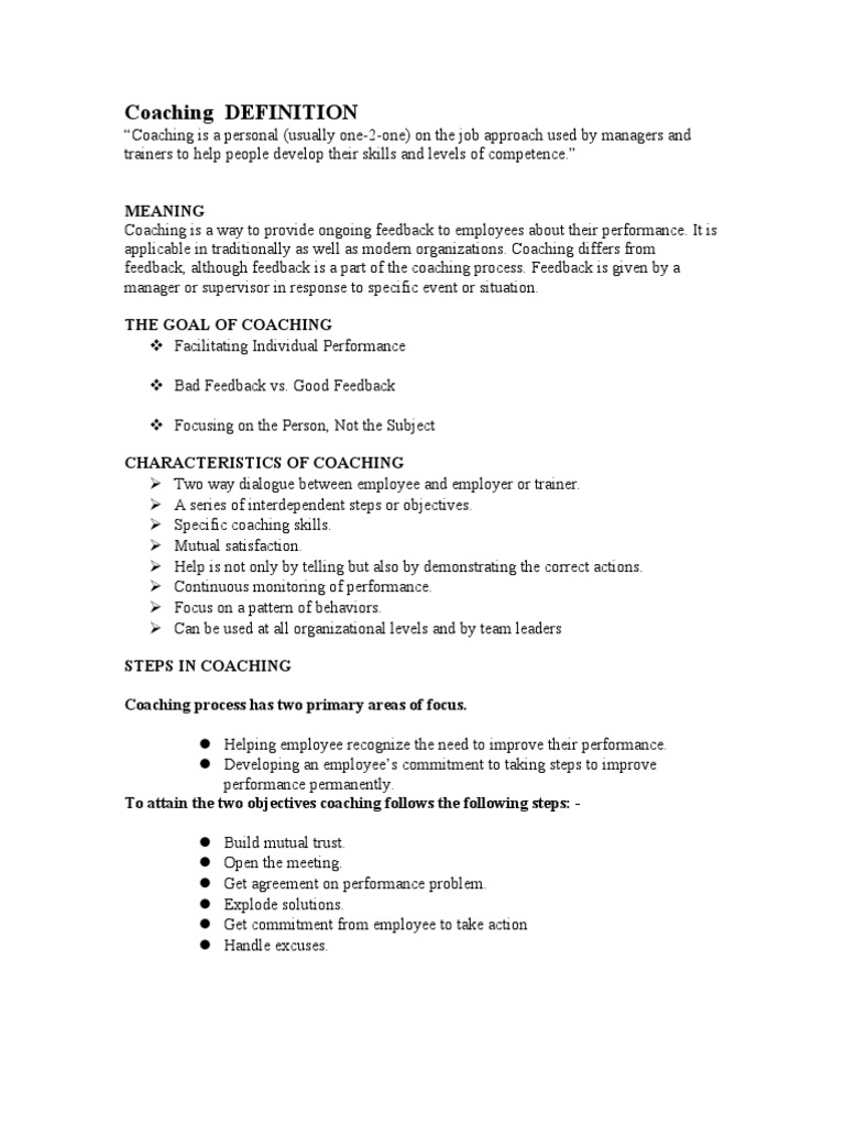 Coaching and Potential Appraisal Insights | PDF | Performance Appraisal ...