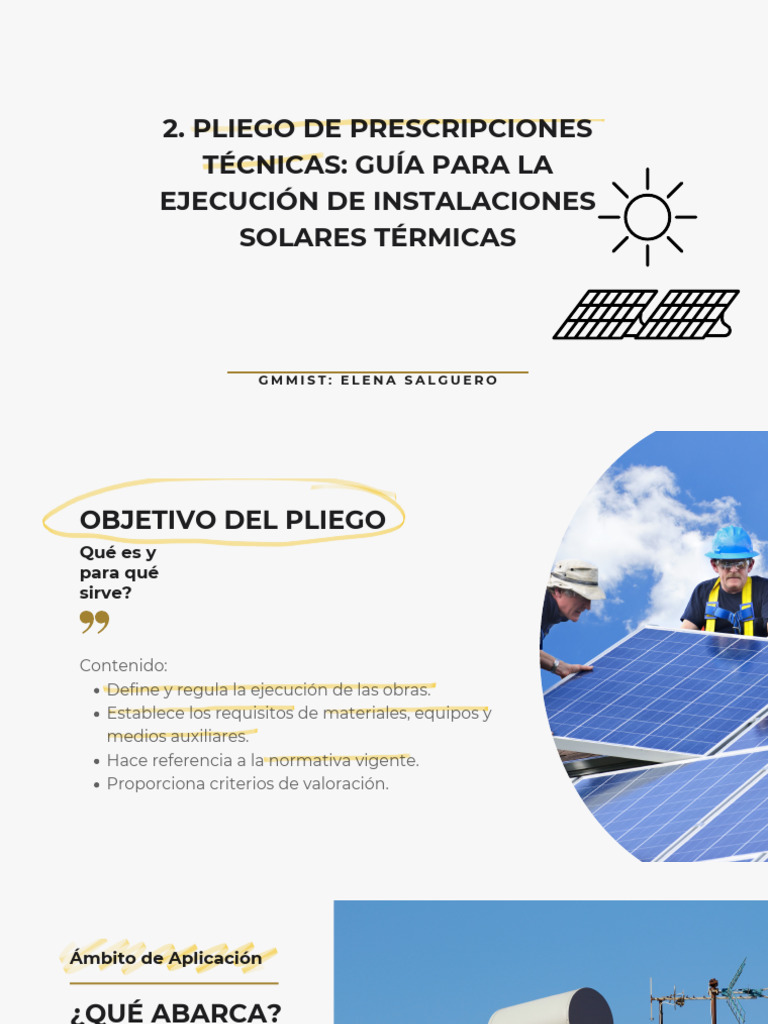 Pliego De Prescripciones T cnicas Gu a Para La Ejecuci n De 