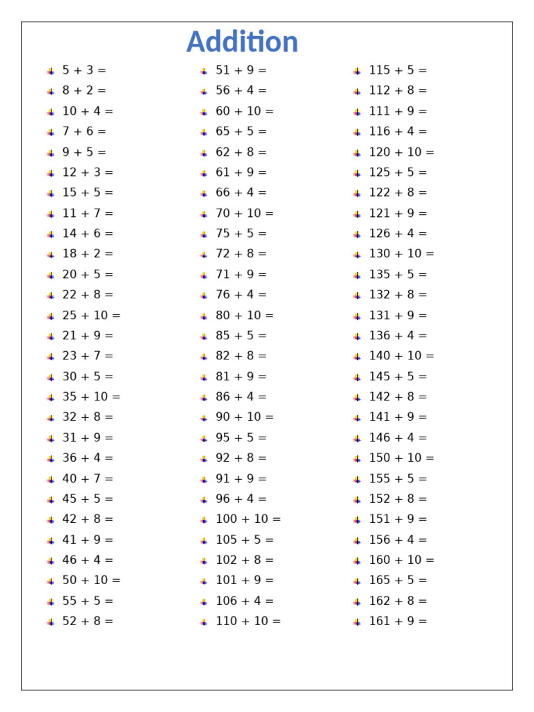Basic Math Operations Practice | PDF