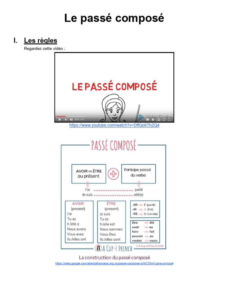 Maîtriser le passé composé en français | PDF | Échecs | Théorie (échecs)