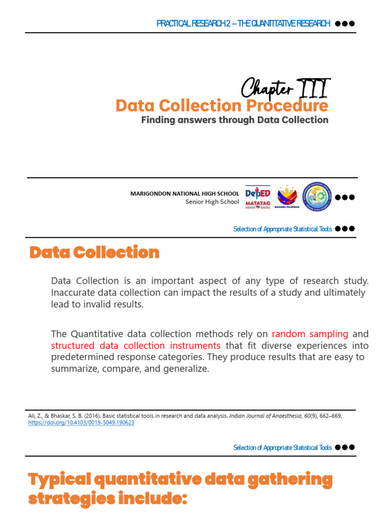 Quantitative Research Data Collection Guide | PDF | Sampling ...