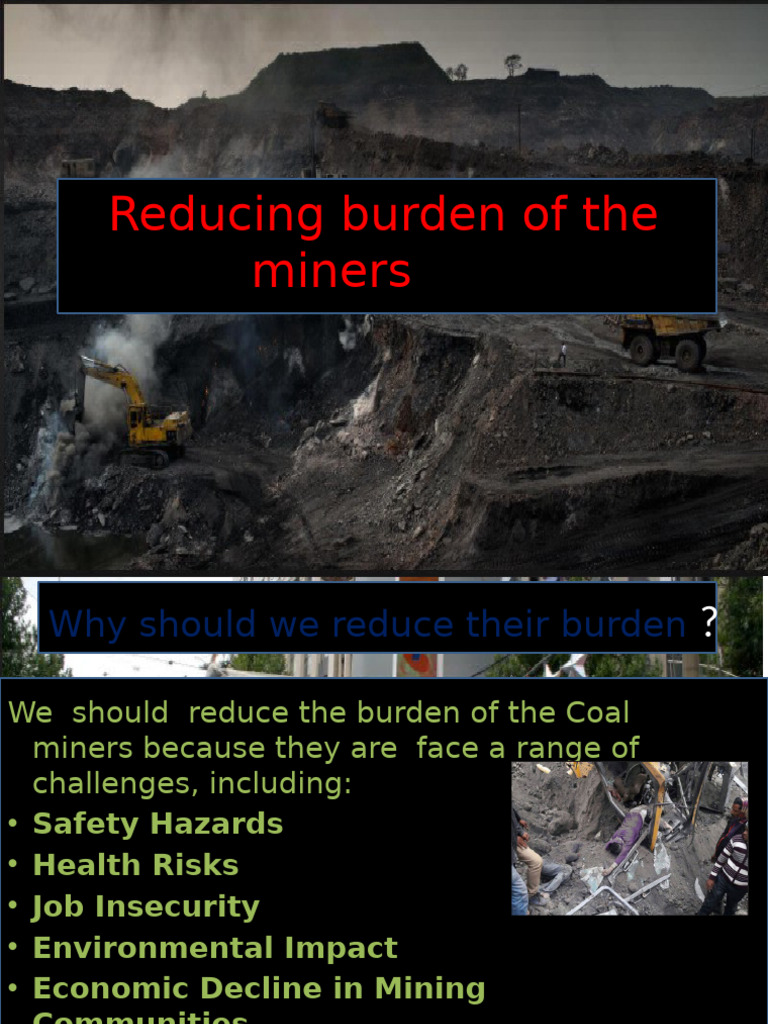 Reducing Burdens on Coal Miners | PDF | Occupational Safety And Health ...